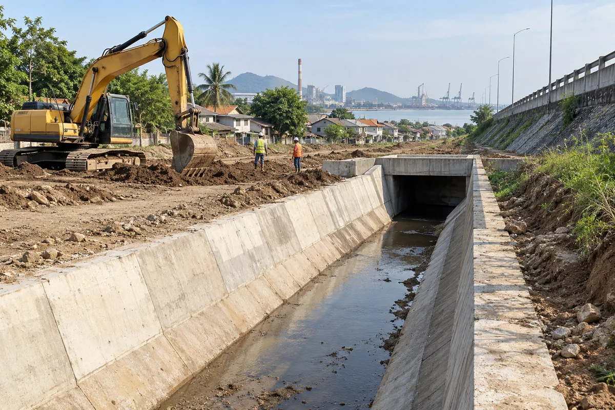 Cilegon Targetkan Perbaikan Dua Titik Drainase Selesai Januari 2027