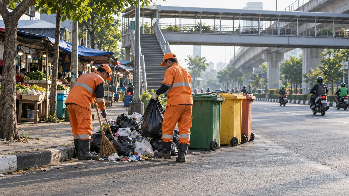 25 Pembuang Sampah Sembarangan Ditindak di Kramat Jati, Pengawasan Berlanjut