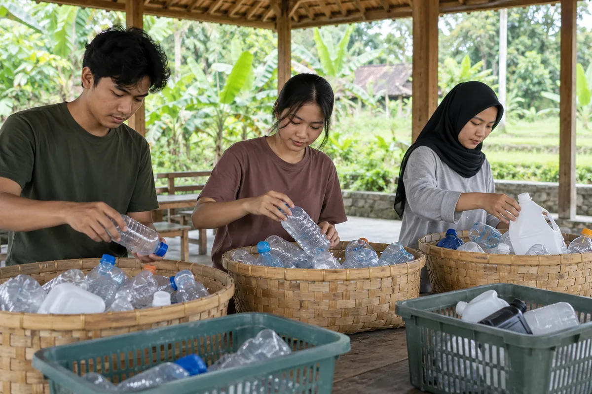Lokakarya di Pakem Dorong Mahasiswa Terapkan Pengolahan Sampah Plastik