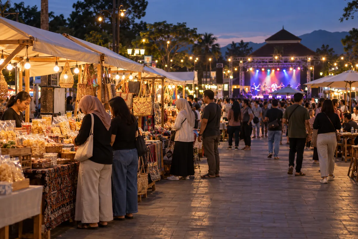 Bazar UMKM Ramaikan Konser di Alun-alun Subang, Wabup Ingatkan Kebersihan