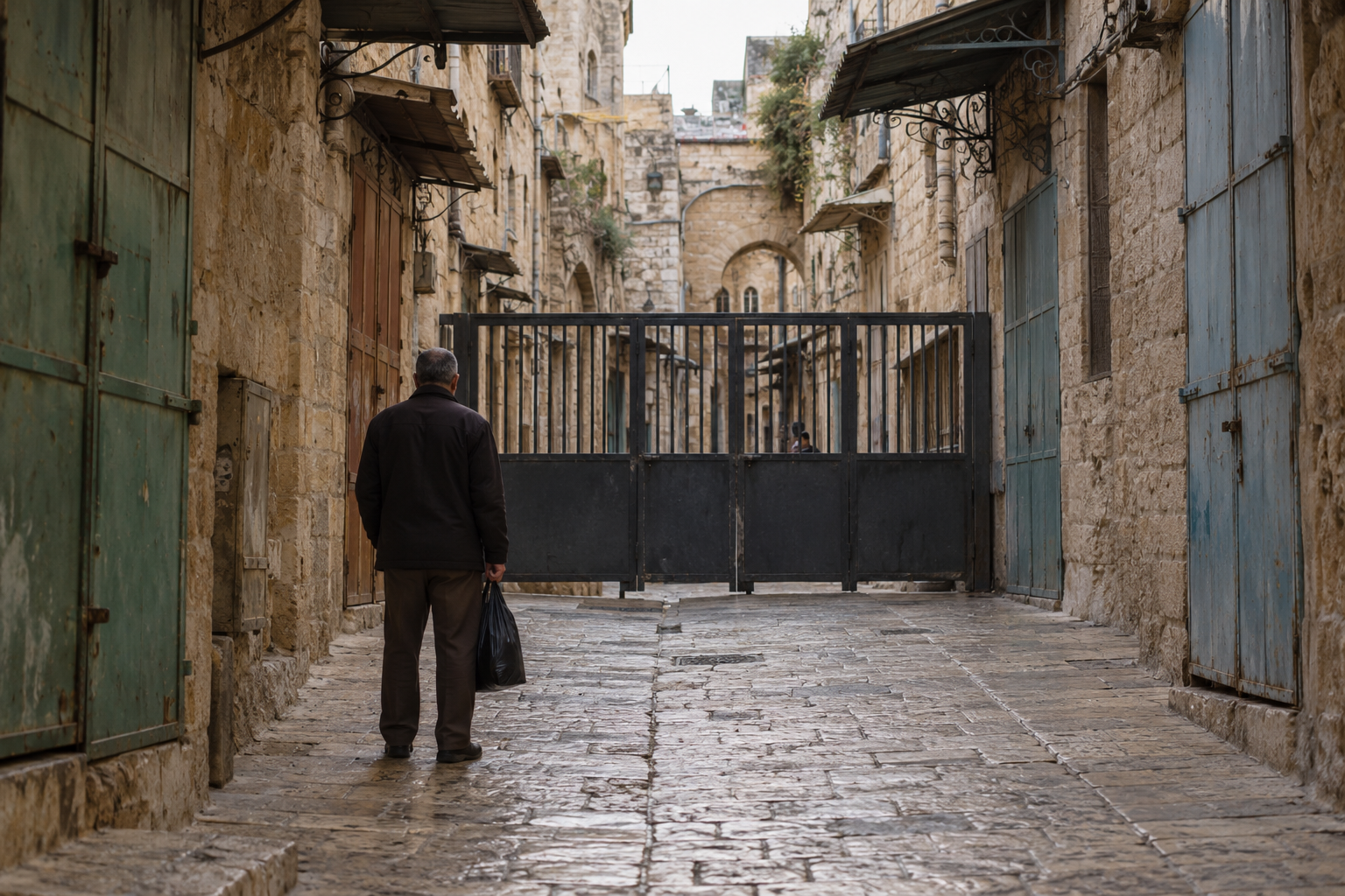 Israel Pasang Tiga Gerbang Besi di Kota Tua Hebron